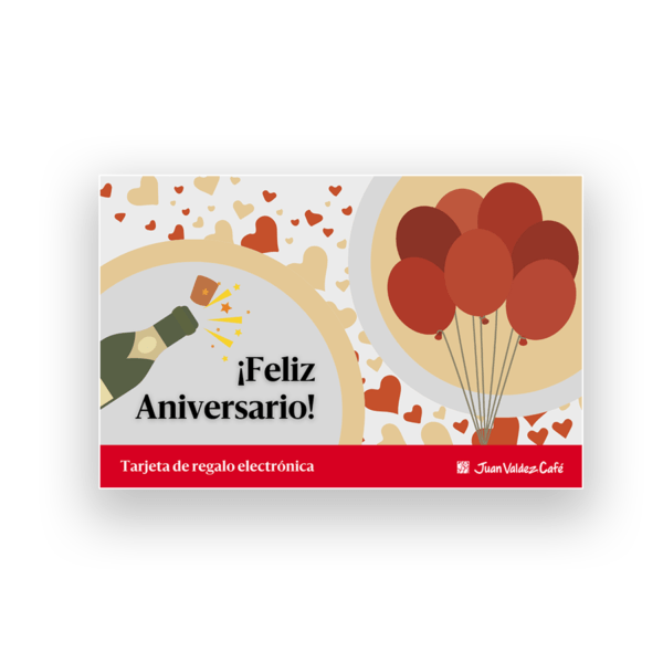 Tarjeta Regalo Feliz Aniversario